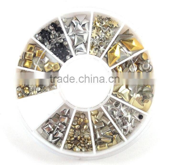 DIY Nail Art Decoration 3D nail metal shell for nails 3D nail art decoration