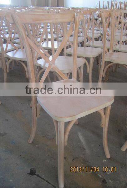 Antique Wood Cross Chair for Restaurant Furniture