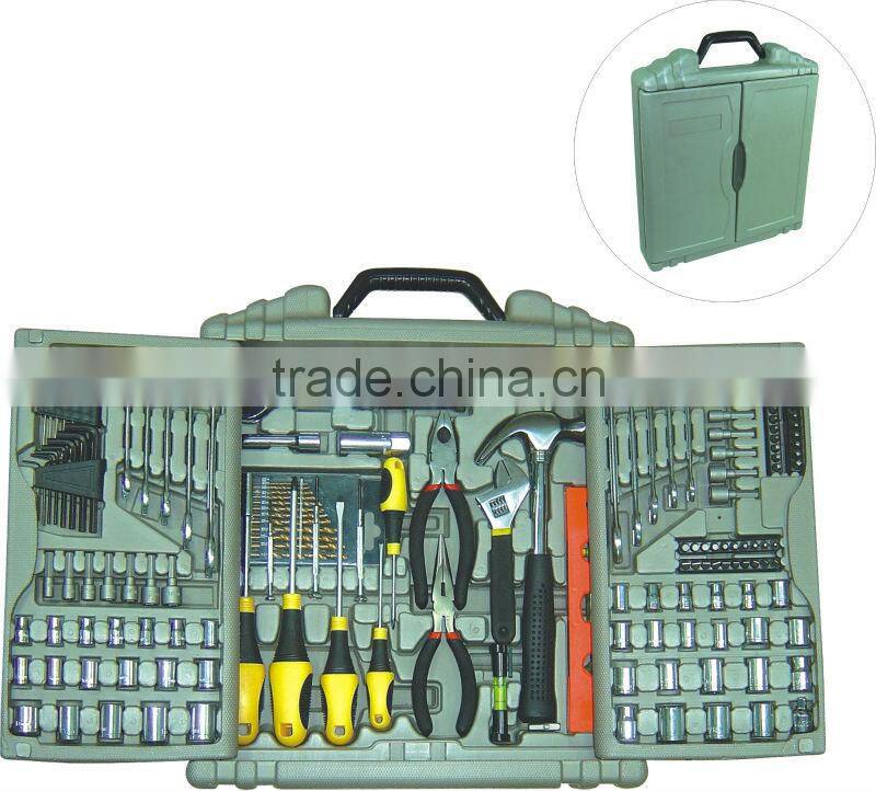 159pcs unique hand tool set in blow mold case