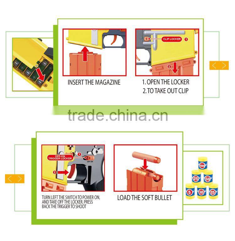 Hot item electric shooting bullet toy foam soft ball gun