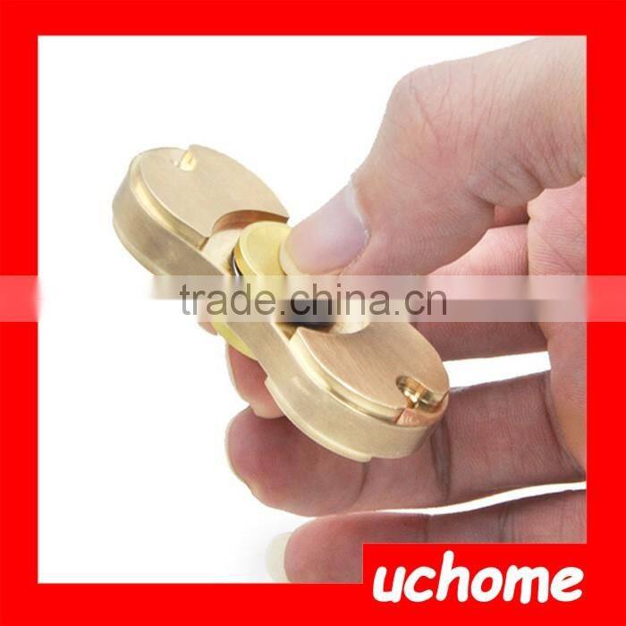 UCHOME 2017 New EDC Toys Hand Spinner Fingertips Spiral Fingers Gyro Torqbar Brass Toys Copper Brass