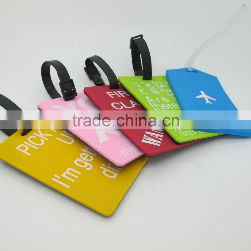 100% Eco-friendly Factory Direct Wholesale Silicone/PVC Luggage Tag