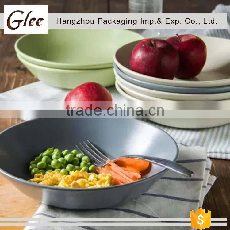 Unique fancy high quality ceramic bowls,stoneware salad bowl set,two tone bowl china style