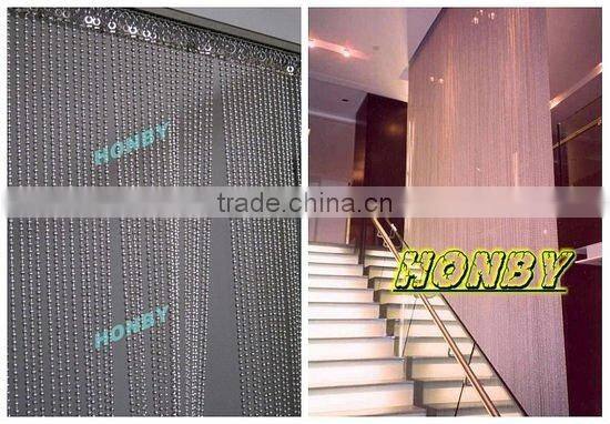 6mm Decorative Silver Metal Ball Chain Curtain