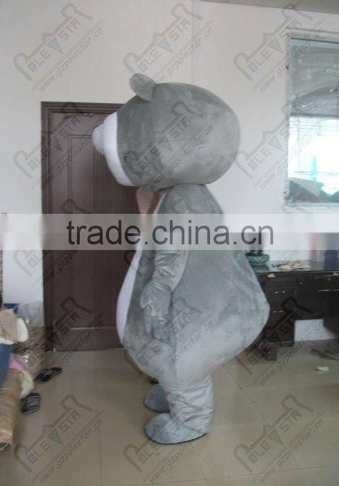 big size grey teddy bear mascot costumes