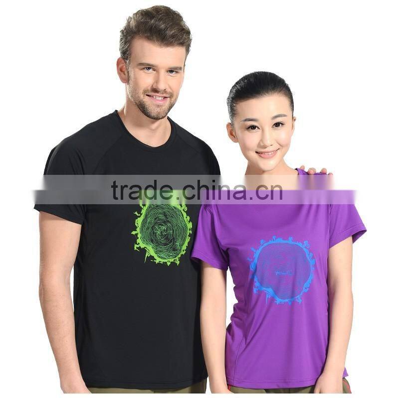 100% Polyester running t shirt fitness gym fit t shirt quick dry men t shirt