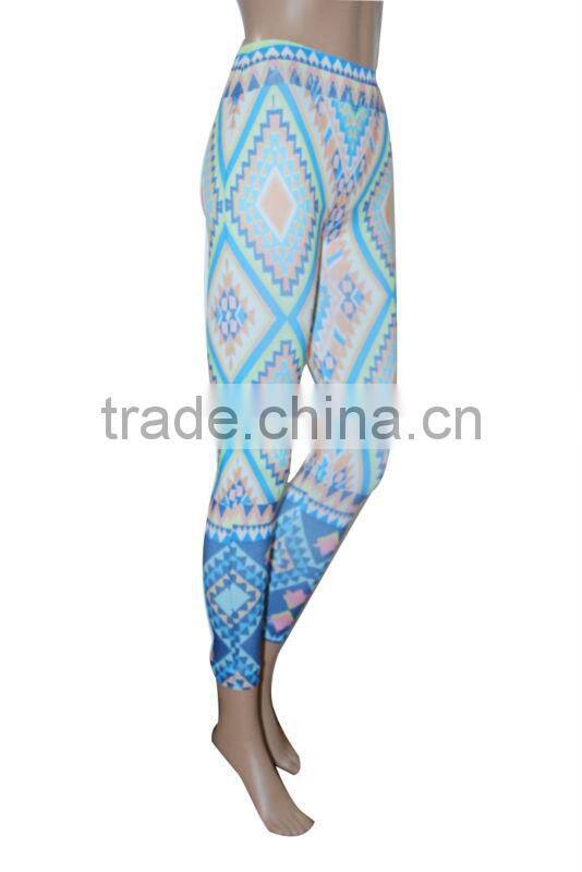 Fashion ladies leggings sublimation printing design