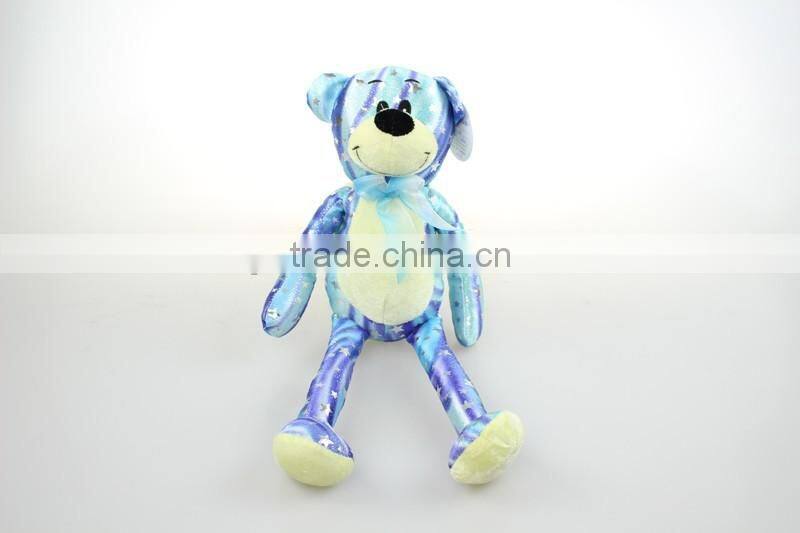 Cute 3 asst wholesale cheap monkey frog dog light toy plush duck with sand