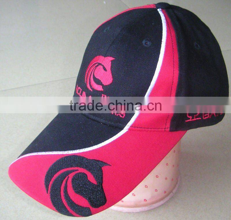 Embroidery 100%Cotton 6 panel Baseball Sports Cap Fishing Cap