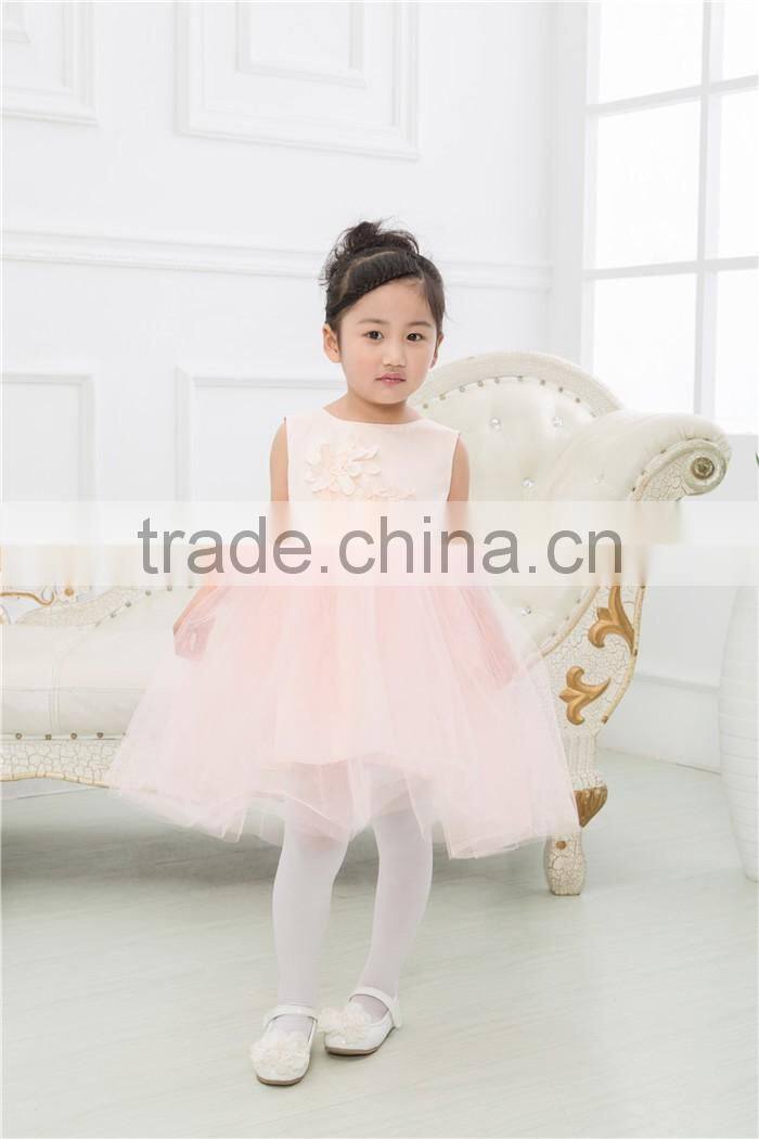 Fairy Princess Sleeveless Flower Girl Dress Patterns White Princess Dress