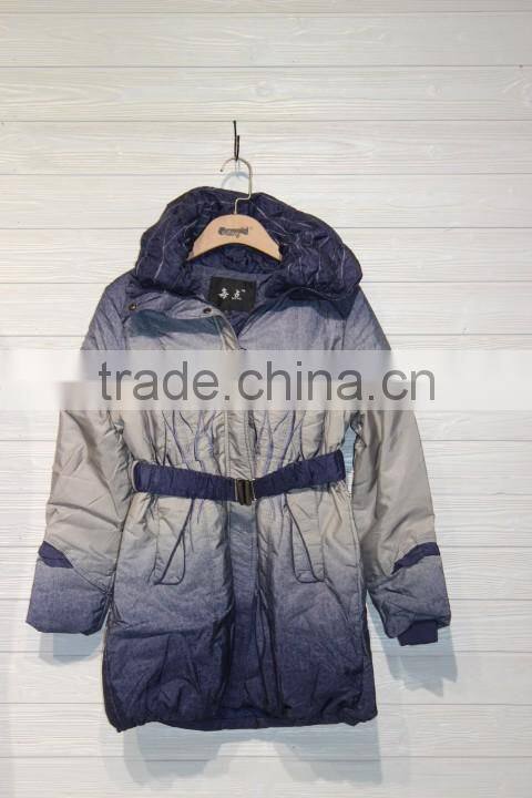GZY factory stock fashion warm down jacket women