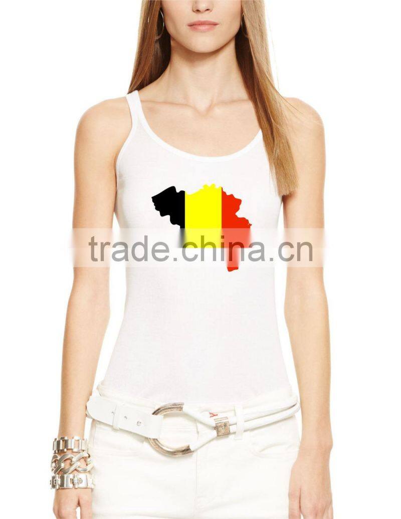 cowl neck tops ladies cotton tank top custom printing