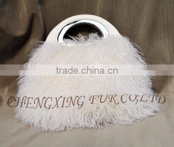 CX-H-51 Genuine Mongolian Fur Womens Handbags