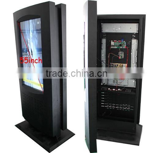 55inch commercial advertising double screen kiosk (HQ550-5D,support USB/CF/SD card)
