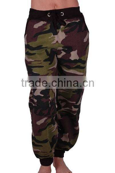 Fashion Design Womens Camouflage Print Jogger Pants Loose Fit Casual Joggers Custom Camo Jogger Pants