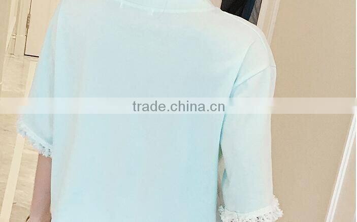 The new fashion joker 2017 short sleeve T-shirt girl