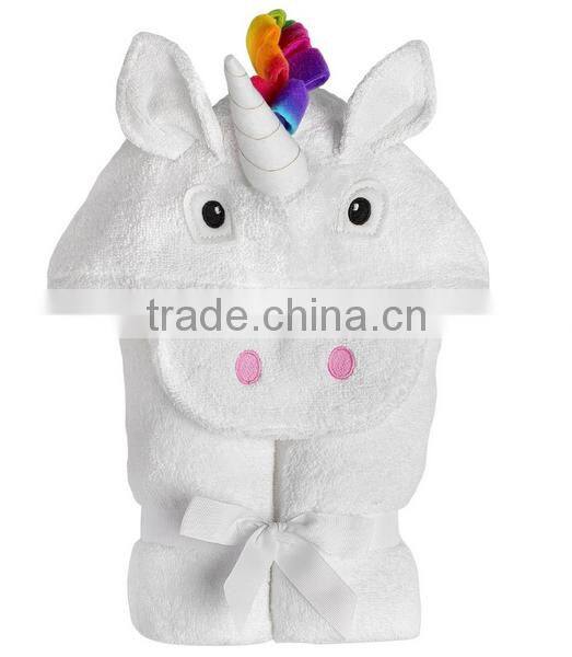 Trade assurance applique animal baby hooded towel fabric cotton/custom terry baby towel with hood for bath