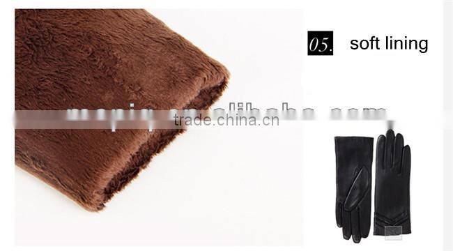 red design fashionable leather gloves