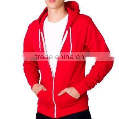 Red fleece hoodie/hoodies sweatshirt