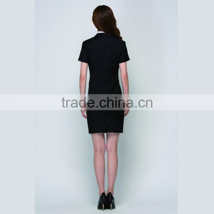Hotel Lobby Manager Uniform Woman Short Sleeve Hotel's Skirt Suits