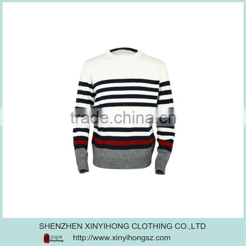 Populare 100% Cotton Rib Cuff Comfortable Autumn Men Knitwear 2014