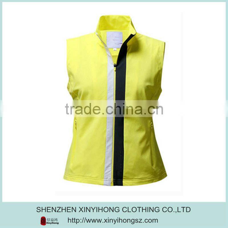 fashion look Hit color womens sleeveless jacket golf vest