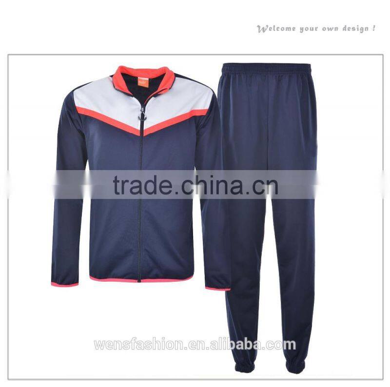 Custom Warm Up Fashion Cotton Sports Tracksuits for Men