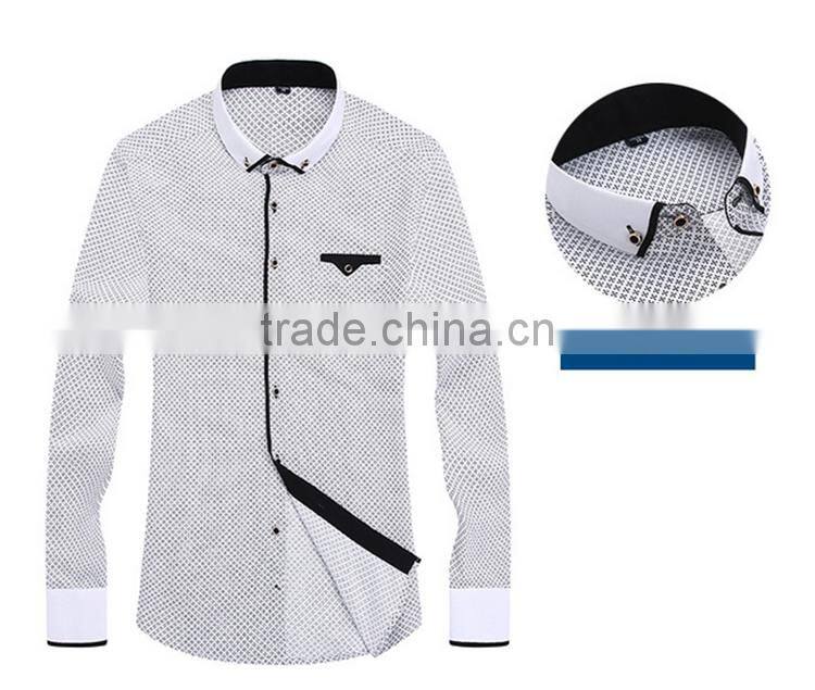 In stock alibaba china shirt manufacturer full size printing long sleeve fashionable fancy printed rounded hem cotton t-shirt
