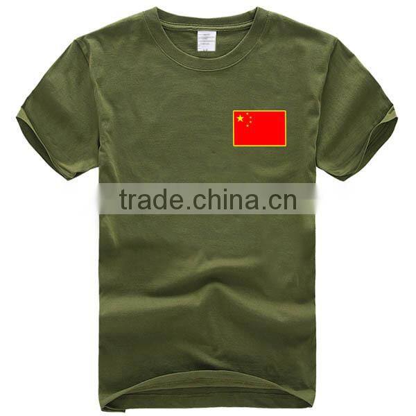 Good quality cotton military green Army t shirt