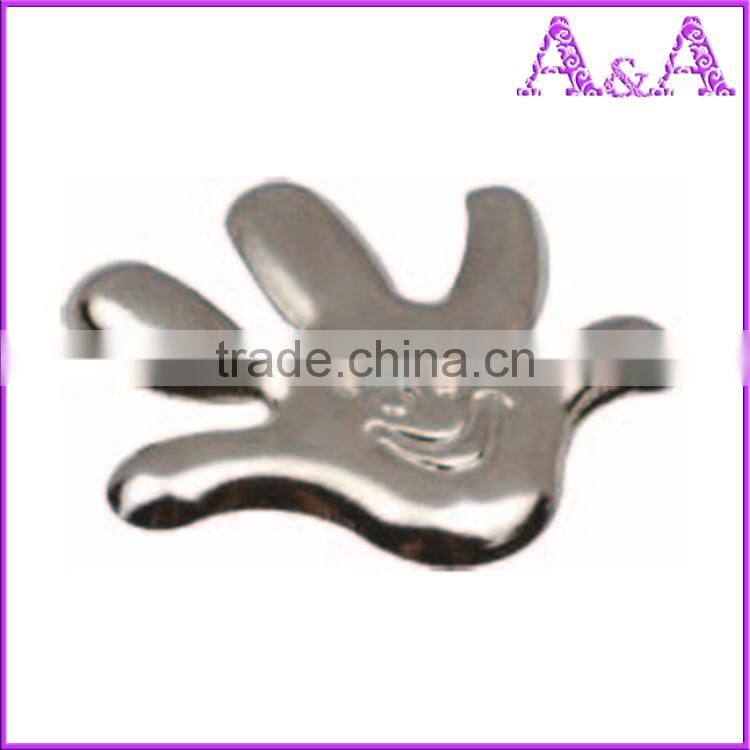 Metal prong ring snap button