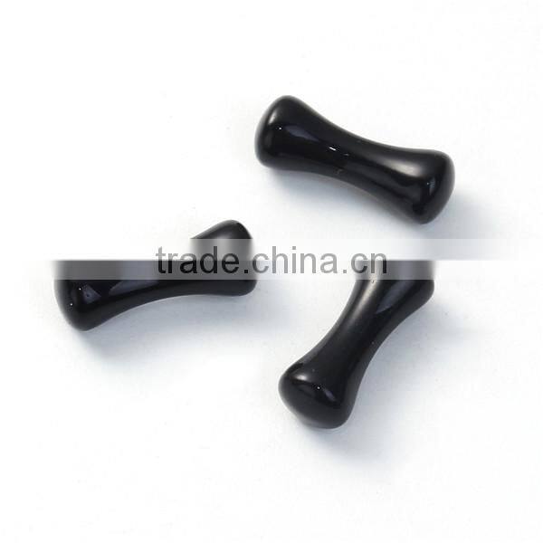 3mm Acrylic Ear Stretcher Expander Bobbin Black Body Jewelry Ear Piercing Expander