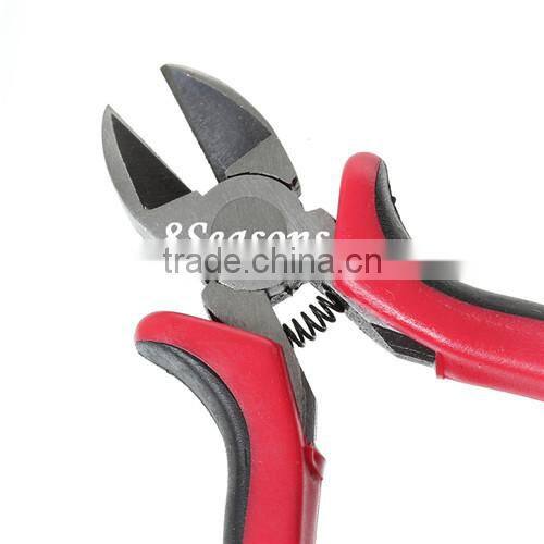 Black & Red Stainless Steel Diagonal Cutting Pliers For Jewelry Making