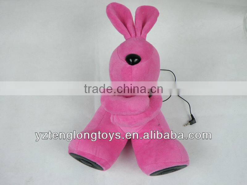 mp3 plush toys, plush mp3 bear toys, mp3 rabbit plush toys speakers