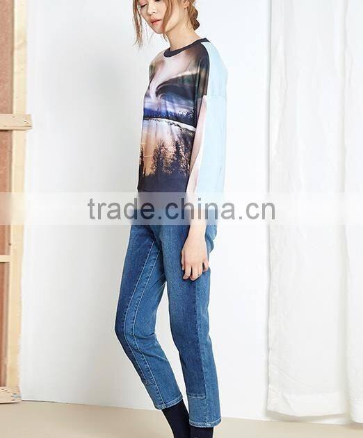 Promotional high quality women sublimation tshirt wholesale customized tshirts
