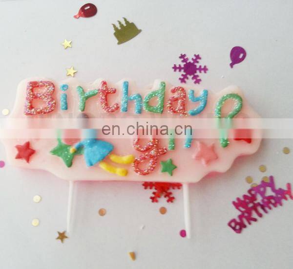 toothpick letter candle set/ pick candles