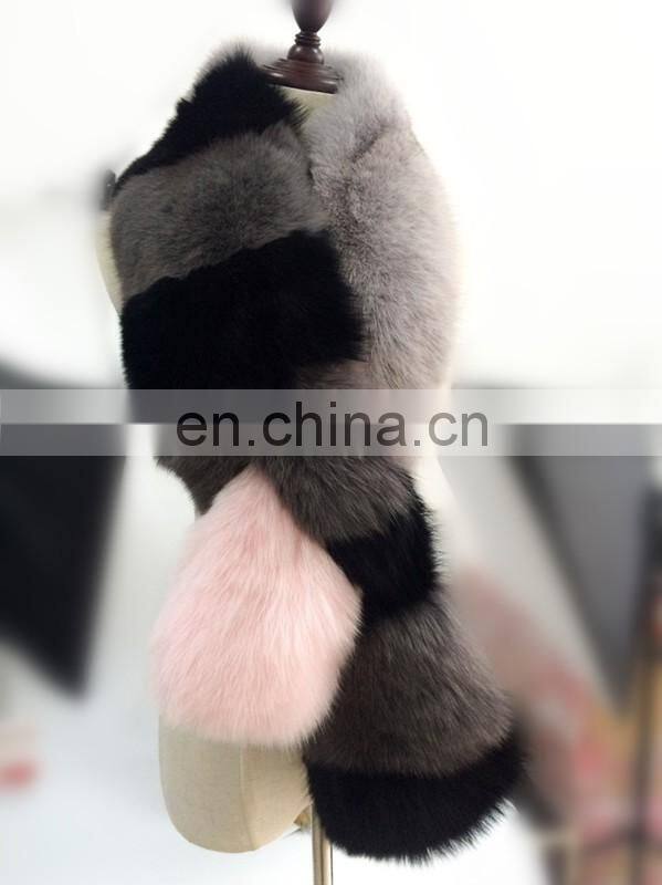Real Natural Top Quality Women Winter Cheap Ladies Fox Fur Girl Scarf