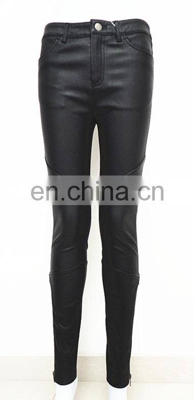 wholesale stretch leather leggings stretch pants genuine leather pants for women