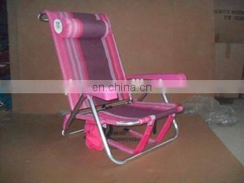 2017 new promotion aluminum foldable beach chair