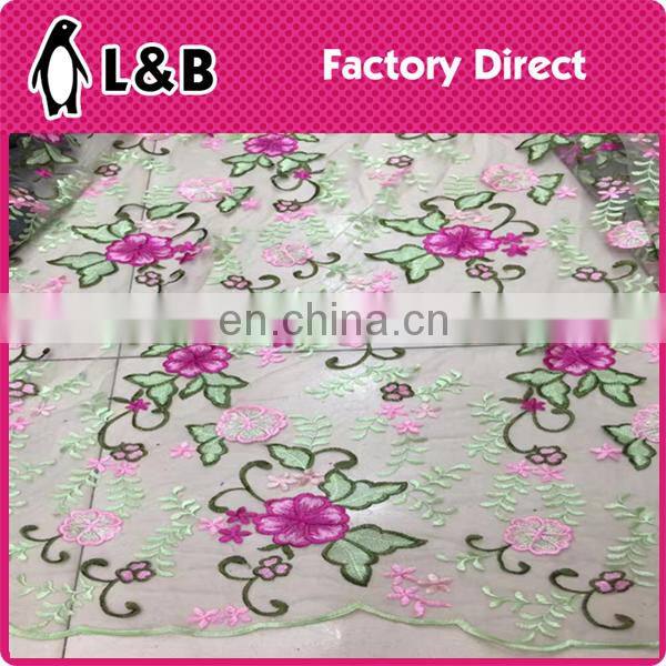 wholesale popular embroidery lace fabric with sequin