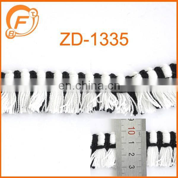 2016 purple color fringe tape for garment