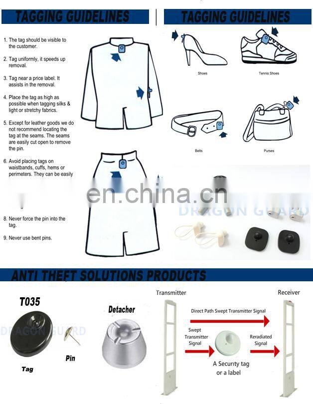 Dragon Guard Garment source tag Supermarket EAS tag (CE/ISO)