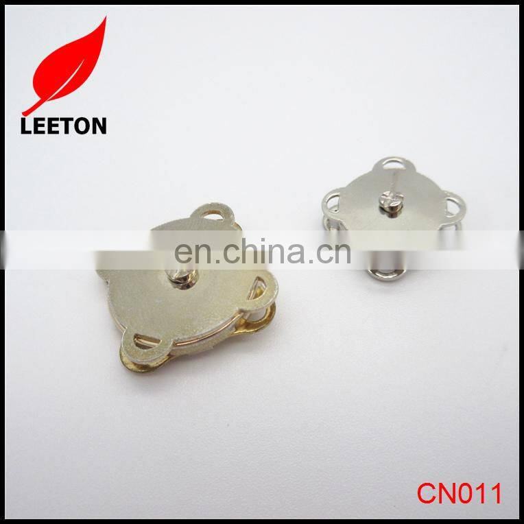 Factory supply Gold rectangle sewing magnetic snap button