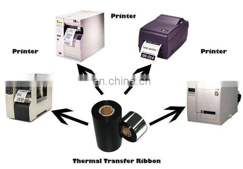 xinxiang fineray White Wax Resin TTR Thermal Transfer barcode ribbon custom printable zebra printer labels