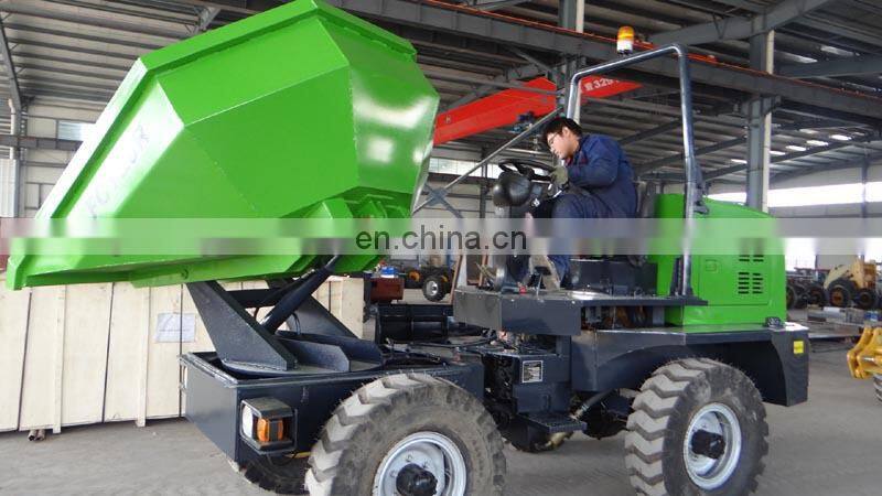 hot sale 180 Rotating 3 Ton FCY30R Building Rubbish Tipping mini wheel dumper