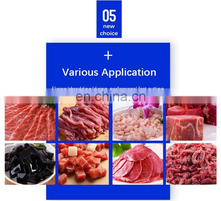 High efficiency automatic frozen goat meat cutting machine electric meat cutter poultry cube dicer