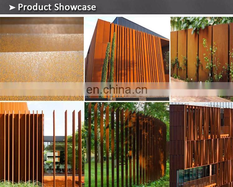 High Quality hot rolled Corten Steel Fence