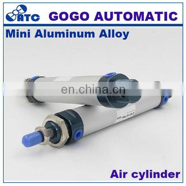 High quality aluminum alloy cylinder / bore 20mm stroke 25mm small air cylinders mal20x25