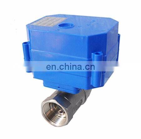 6NM bsp/npt 2,3,5 wires control Mini ball water valve electric actuator