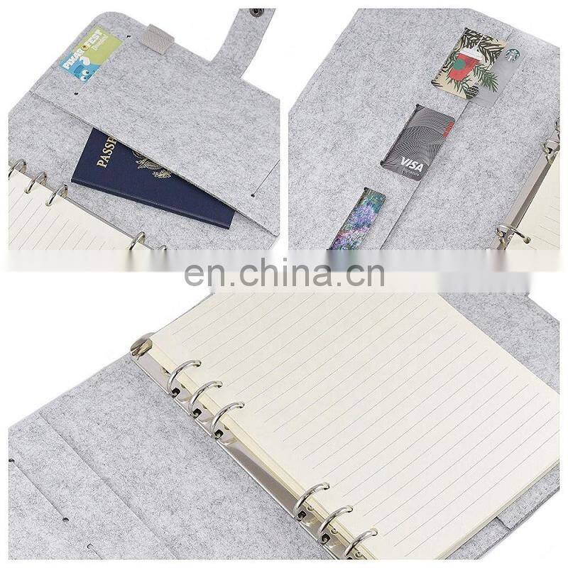 New Design A5 A6 Felt Book Cover For Notebook