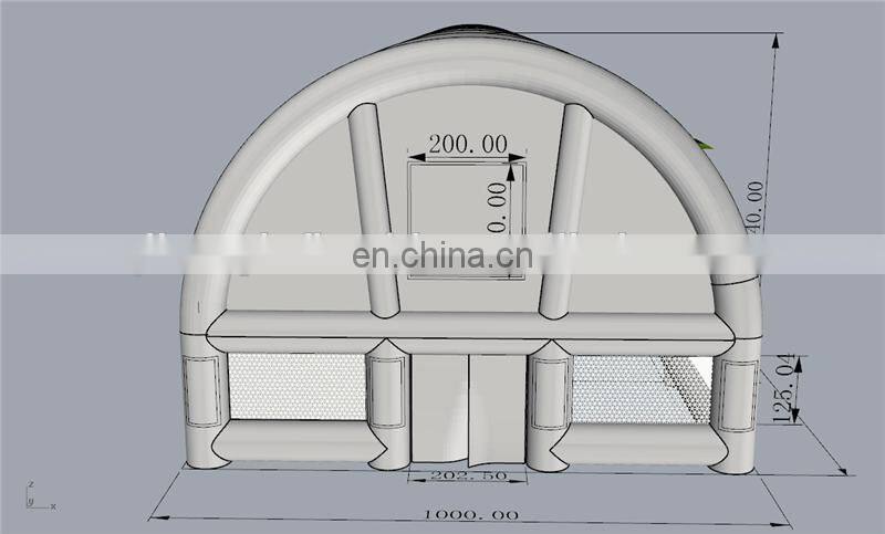 Commercial portable air pop up inflatable construction exhibition dome for beer festival or other parties and events